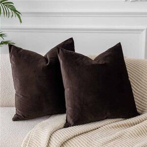 Throw Pillow Covers Set of 2 Decorative Velvet Pillow Covers for Couch Sofa Bed